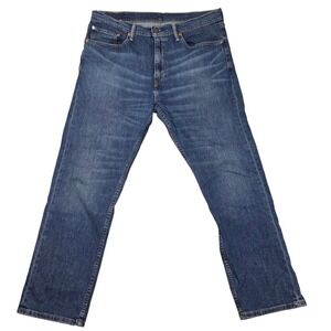 Levi Strauss Co 505 Mens Jeans W36 L30 Blue Regular Fit Cotton Blend